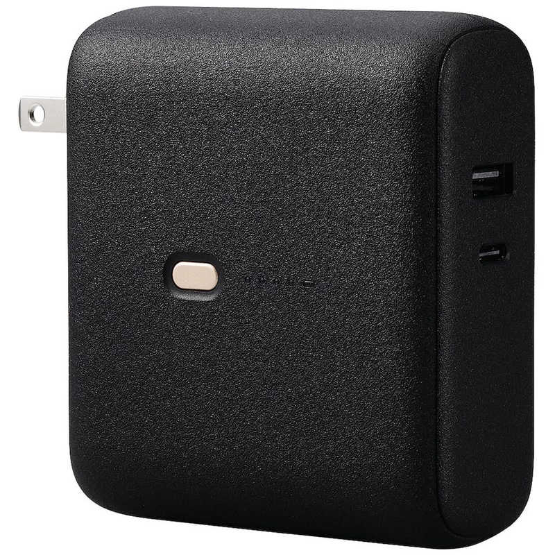 エレコム ELECOM モバイルバッテリー コンセント一体型 10000mAh 大容量 PD 20W 急速充電 2台同時充電可 PSE認証 DE-AC07-10000BK