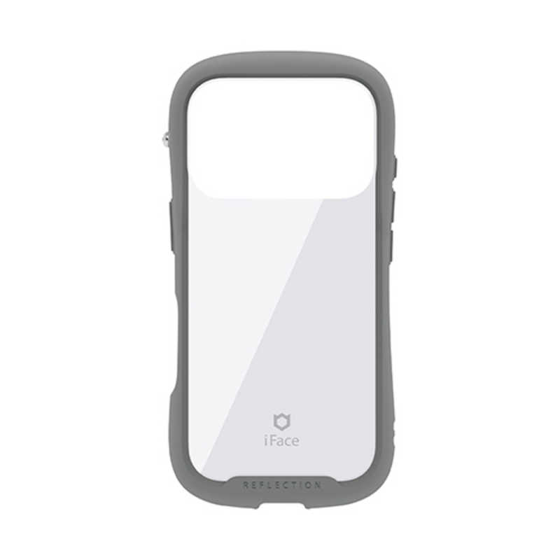 ハミィ HAMEE iPhone 17Pro用強化ガラスクリアケース iFace Reflection グレー 41-182943