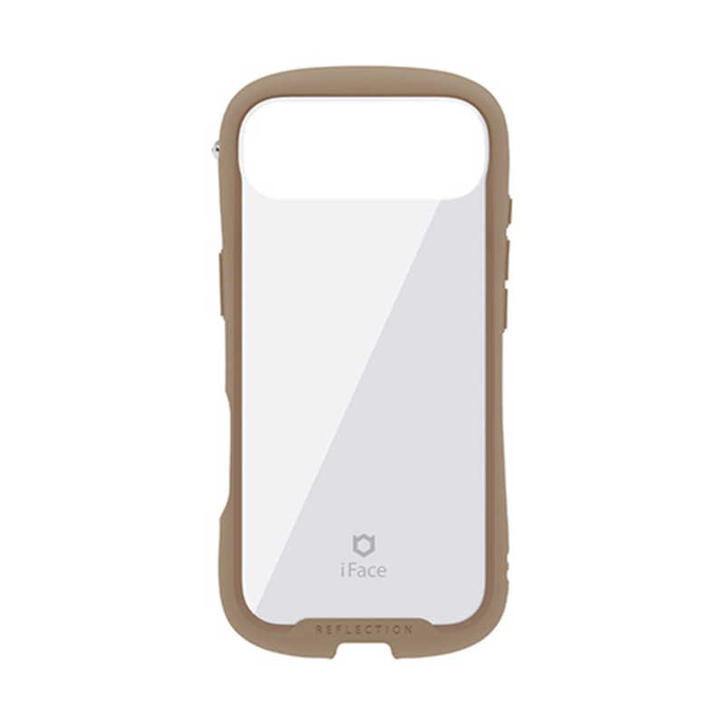 ハミィ HAMEE iPhone Air用強化ガラスクリアケース iFace Reflection ベージュ 41-183056