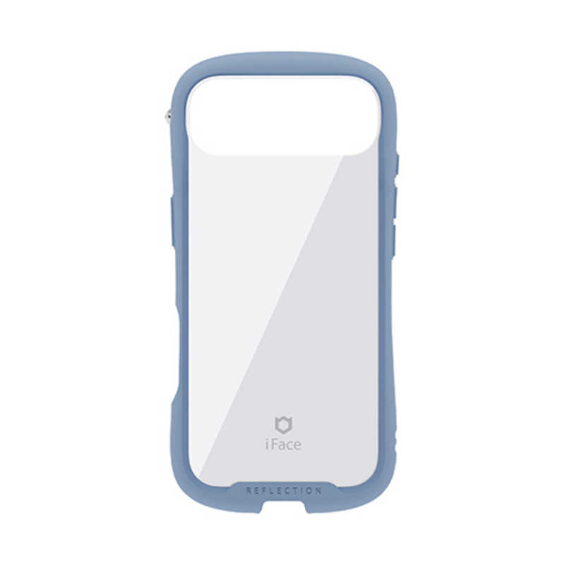 ハミィ HAMEE iPhone Air用強化ガラスクリアケース iFace Reflection ペールブルー 41-183063