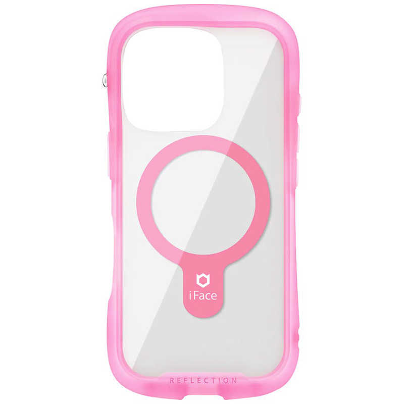 ハミィ HAMEE iPhone 16 Pro用MAGSYNQ強化ガラスクリアケース I FACE REFLECTIONNEO クリアピンク 41-980286