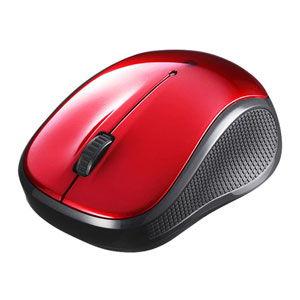 バッファロー BUFFALO Bluetooth3．0対応BlueLED光学式マウス 静音/3ボタンタイプ レッド BSMBB100RD