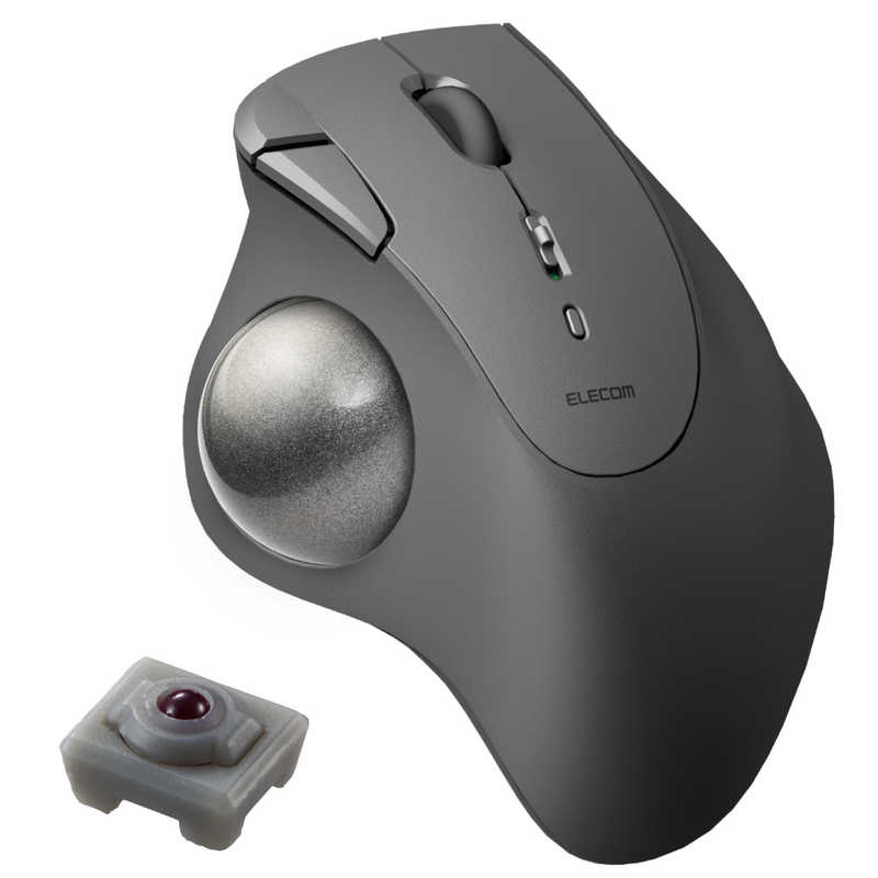 エレコム ELECOM Bluetooth5.0トラックボール　”IST”5ボタン　人工ルビーモデル M-IT10BRBK