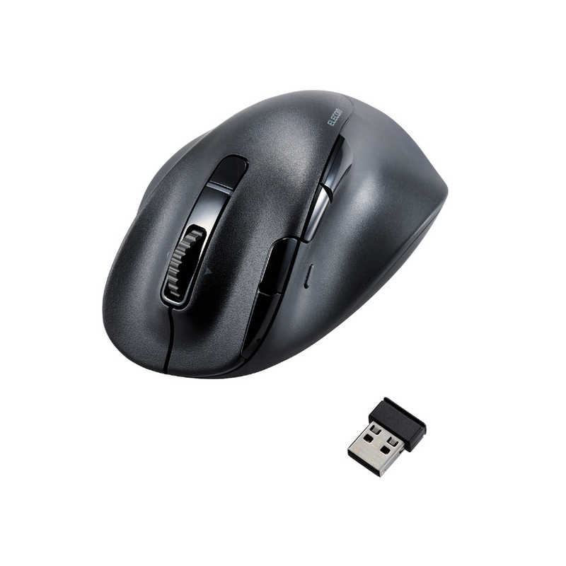 エレコム ELECOM 静音 充電式 Bluetooth5．0マウス 8ボタン Lサイズ EX-G PRO ブラック M-XGL50MBSKBK