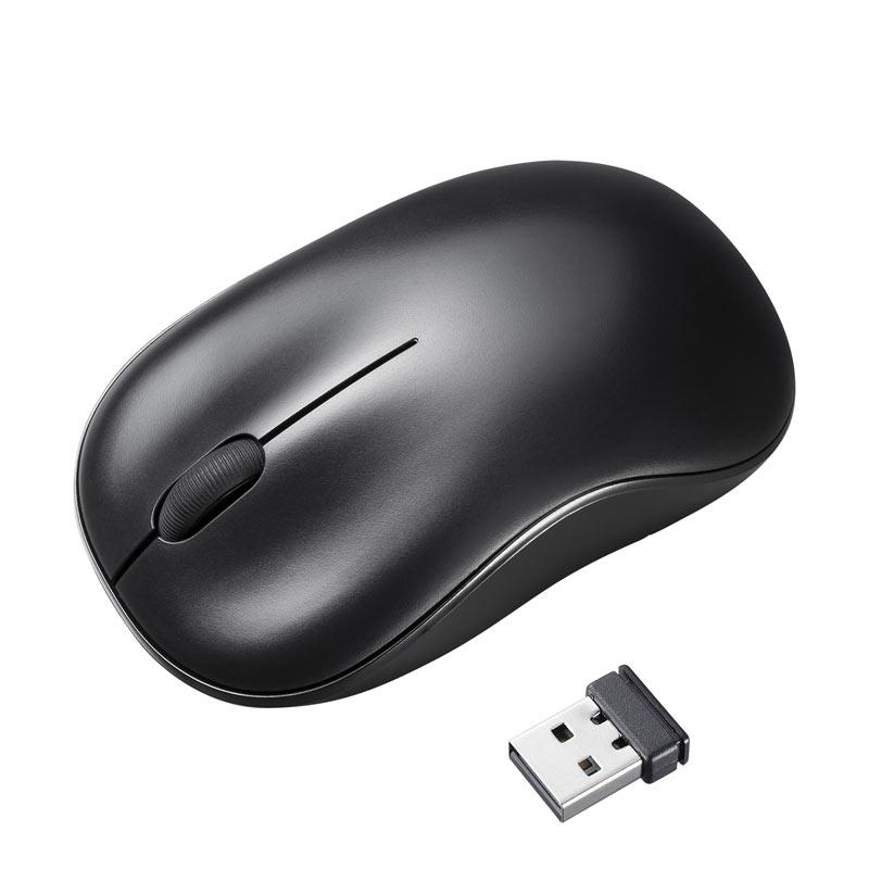サンワサプライ Sanwa Supply ワイヤレスブルーLEDマウス ブラック MA-WB312BK