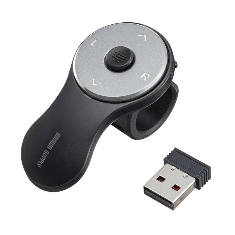 サンワサプライ Sanwa Supply ワイヤレス リングマウス3 MA-WRING3BK