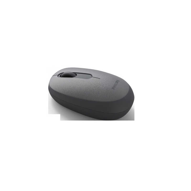 フィリップス PHILIPSワイヤレスマウス 光学式 静音ボタン グレー SPK7388G