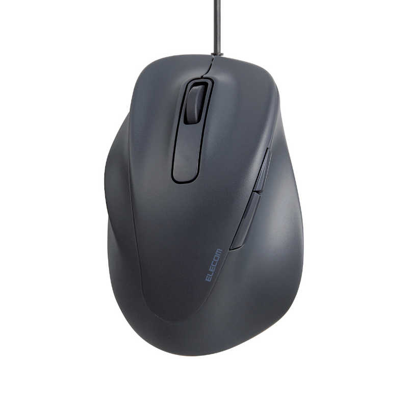 エレコム ELECOM 静音 有線マウス EX-G 5ボタン Mサイズ(左手用) ブラック M-XGM31UBSKBK