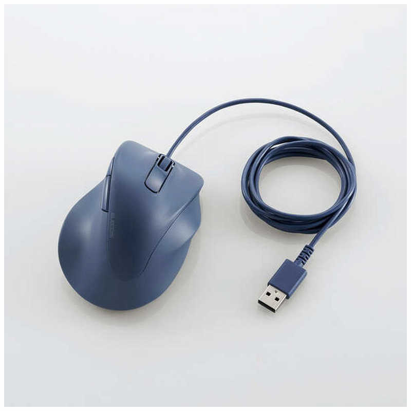 エレコム ELECOM マウス EX-G Sサイズ 抗菌 [BlueLED /有線 /5ボタン /USB] ブルー M-XGS30UBSKBU