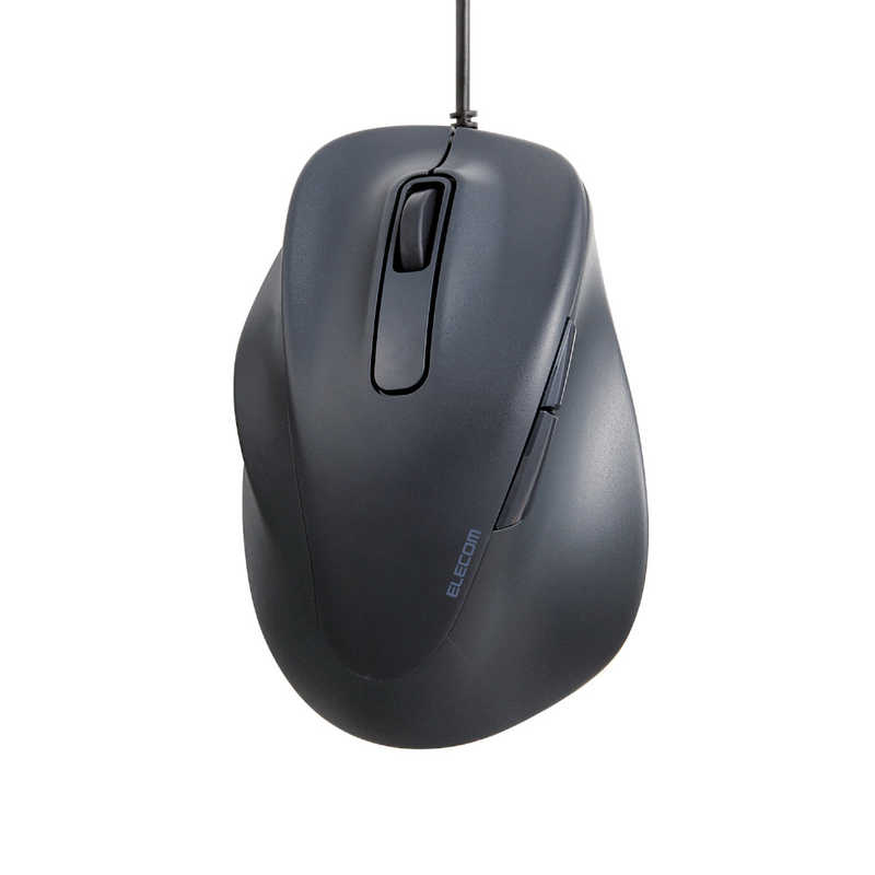 エレコム ELECOM 静音 有線マウス EX-G 5ボタン Sサイズ(左手用) ブラック M-XGS31UBSKBK