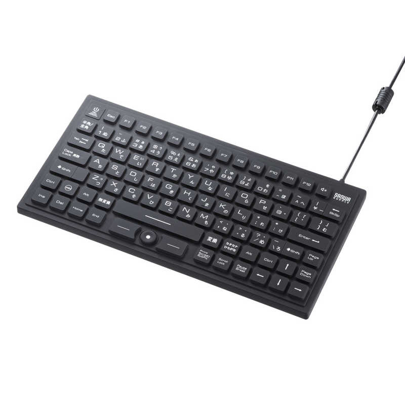 サンワサプライ SANWA SUPPLY マグネット内蔵防水防塵キーボード SKB-BS8BK