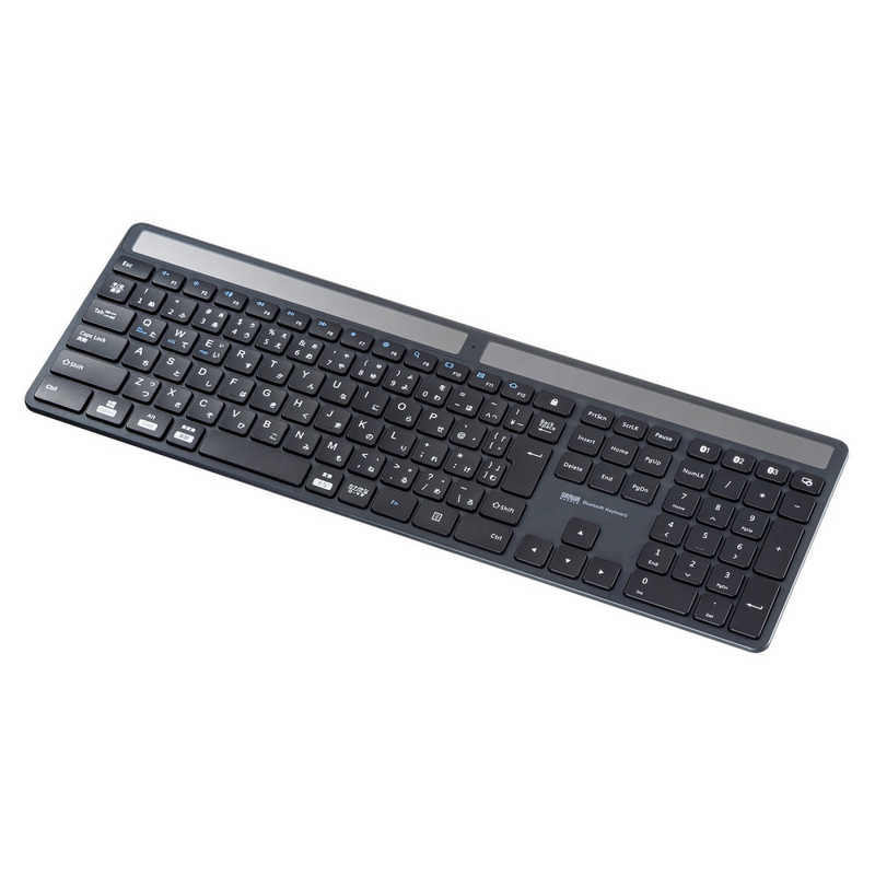 サンワサプライ?SANWA SUPPLY ソーラー充電Bluetoothキーボード?/?SANWA?SUPPLY?Solar?Charging?Bluetooth?Keyboard?SKB-BTEC1BK
