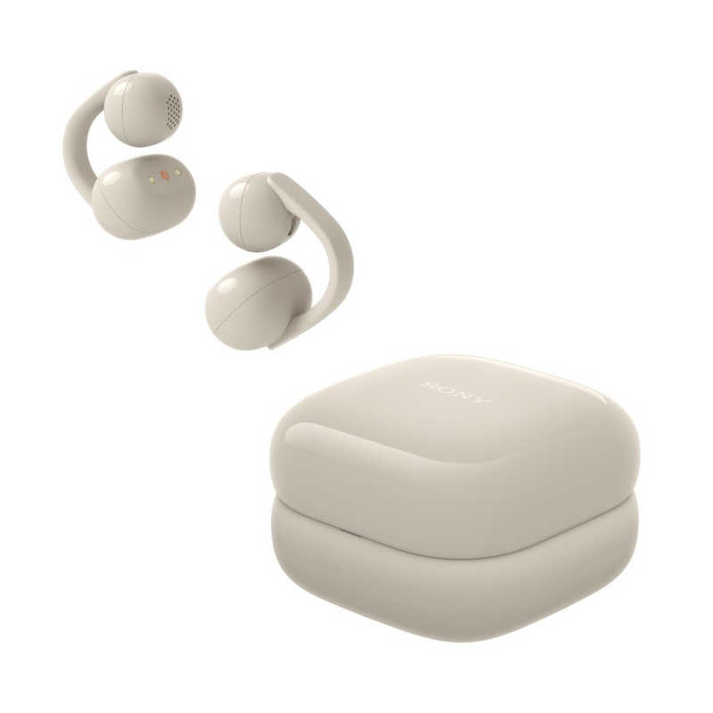 ソニー SONY 完全ワイヤレスイヤホン LinkBuds Clip グレージュ WF-LC900-CZ