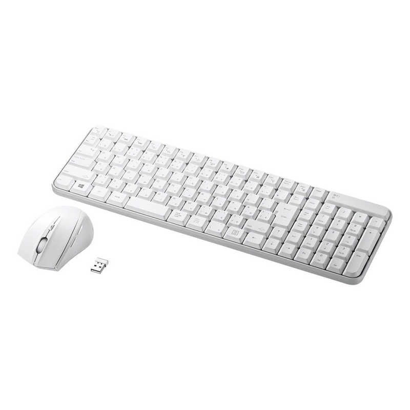 サンワサプライ SANWA SUPPLY マウス付きワイヤレスキーボード ホワイト SKB-WL25SETW
