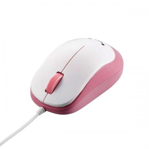 エレコム ELECOM  BlueLEDマウス EPRIM 有線 3ボタン M-Y8UBPN ピンク