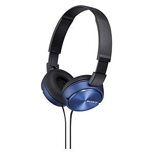 SONY 密閉型ヘッドホン 折りたたみ式 ブルー MDR-ZX310L ソニー