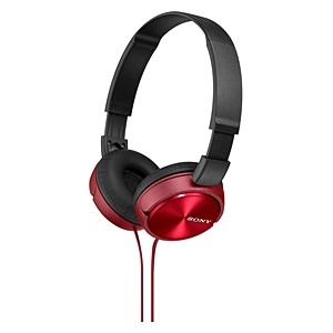 SONY ダイナミック密閉型ヘッドホン 折りたたみ式 レッド MDR-ZX310R ソニー
