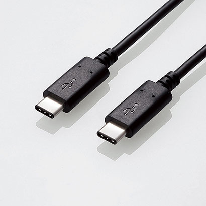 エレコム ELECOM USB3.1ケーブル C-Cタイプ 認証品 PD対応 3A出力 1.0m ブラック USB3-CCP10NBK