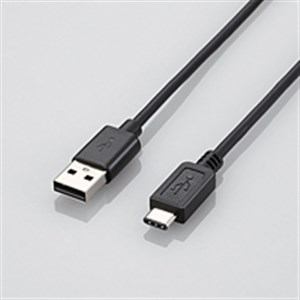 エレコム ELECOM USB2.0ケーブル A-Cタイプ 2m ブラック U2CAC20BK