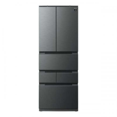 シャープ SHARP 冷蔵庫 457L 6ドア 観音開き ダスクダークメタル SJ-MF46P-H(大型)