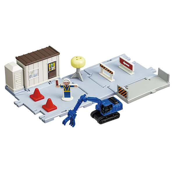 タカラトミー トミカワールド トミカタウン どうろ工事現場(トミカ&情景パーツ付き) ﾄﾐｶﾀｳﾝﾄﾞｳﾛｺｳｼﾞｹﾞﾝﾊﾞ