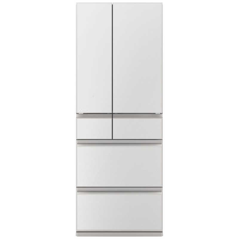 三菱 MITSUBISHI 602L 6ドアノンフロン冷蔵庫 MZシリーズ 中だけひろびろ大容量 MZシリーズ グランドリネンホワイト MR-MZ60N-W(大型)