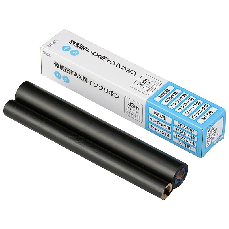 オーム電機 OHM 普通紙FAXインクリボン Cタイプ 1本入 33m OAI-FCA33S