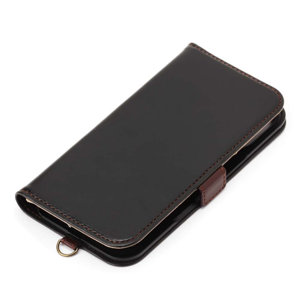 PGA iPhone 16用フリップカバー ブラック PG-24AFP02BK