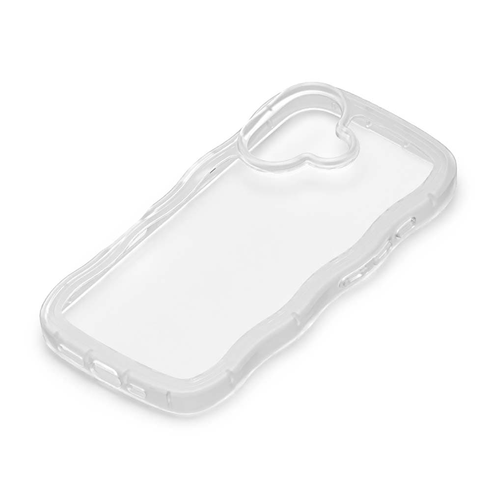 PGA iPhone 16用ウェーブケース クリア PG-24AWTP01CL