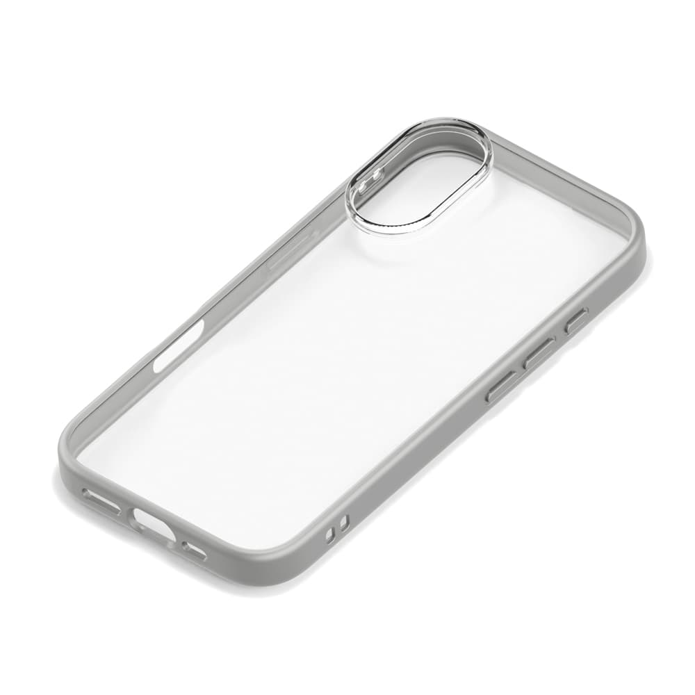 PGA iPhone 17用ガラスハイブリットケース グレー PG-25AGT03GY