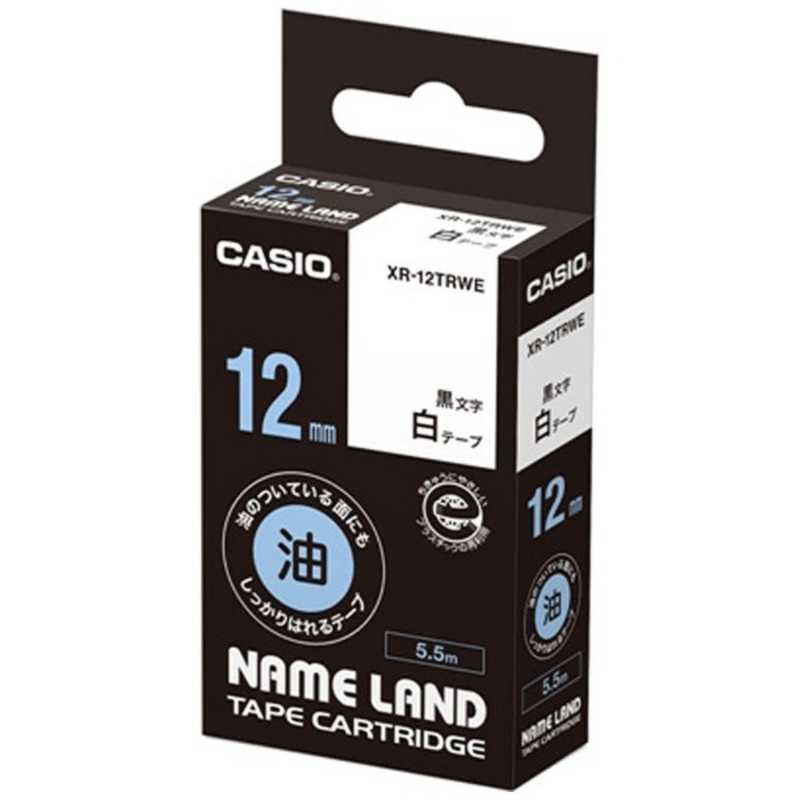 カシオ CASIO ネームランドテープ(12mm幅) XR-12TRWE