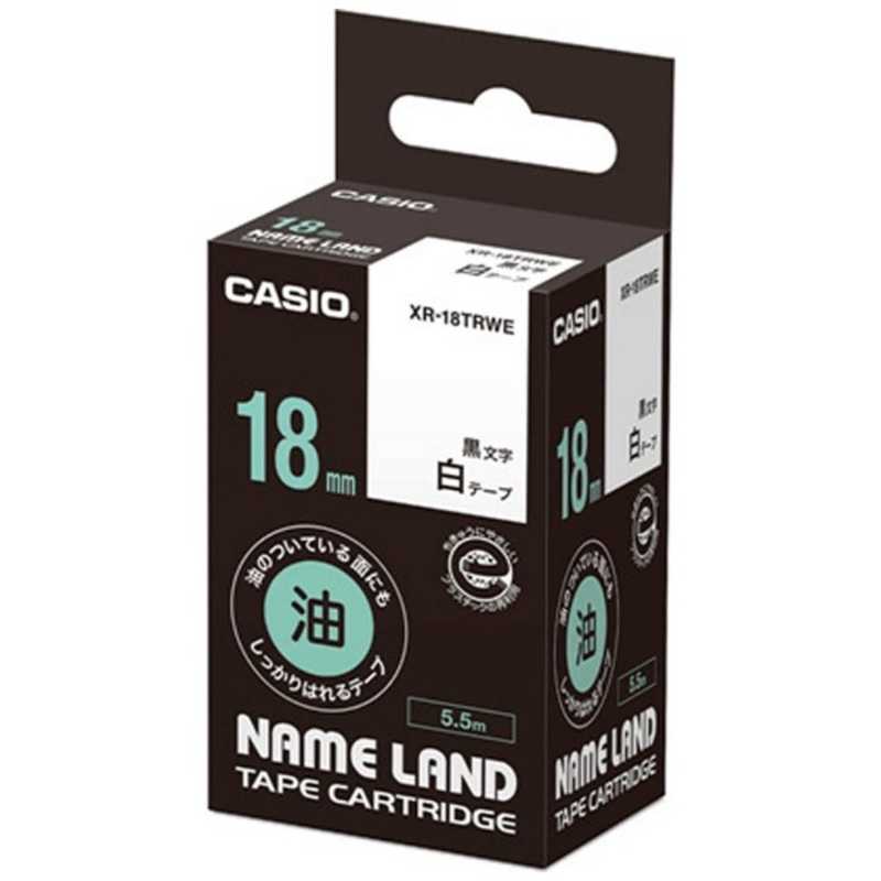 カシオ CASIO ネームランドテープ(18mm幅) XR-18TRWE