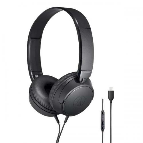 オーディオテクニカ audio-technica USB Type-C接続 ヘッドホン ブラック ATH-S120C-BK