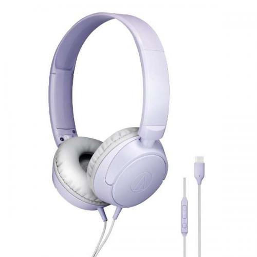 オーディオテクニカ audio-technica USB Type-C接続 ヘッドホン ライトバイオレット ATH-S120C-LV