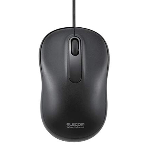 ELECOM 光学式有線マウス 3ボタン Mサイズ ブラック M-HC01URBK エレコム