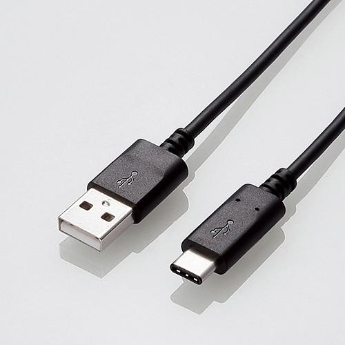 エレコム ELECOM USB2-0ケーブル(認証品、A-C) ブラック MPA-AC10NBK