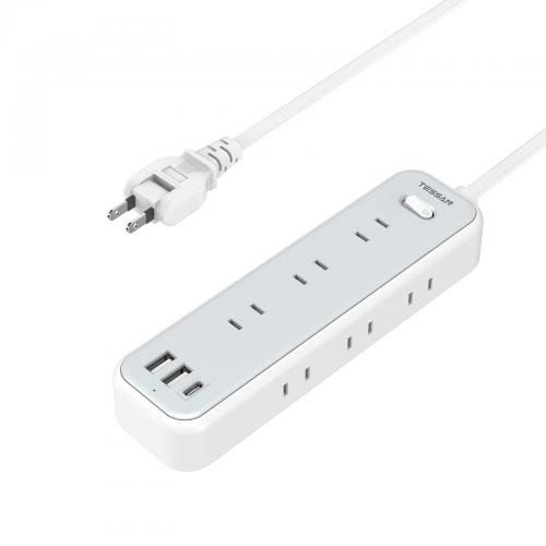 TESSAN テッサン 電源タップ USB 9個AC口 3個USBポート OAタップ たこあしコンセント 一括スイッチ付き 2m TS-709-C2