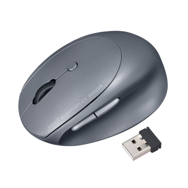 サンワサプライ マウス エルゴノミクス FREERO 静音 [BlueLED /無線(ワイヤレス) /5ボタン /Bluetooth・USB] ブラック MA-EWBBS522BK