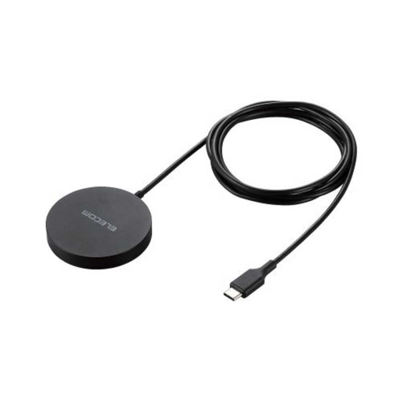 エレコム ELECOM マグネットQi2規格対応ワイヤレス充電器(15W・卓上) ブラック W-MA04BK