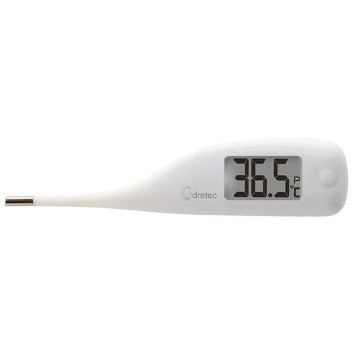 ドリテック やわらかタッチ電子体温計 ホワイト　TO-204WT