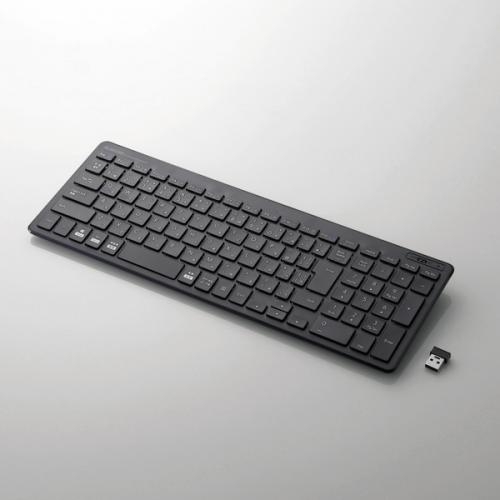 エレコム ELECOM 無線超薄型コンパクトキーボード ブラック TK-FDP099TBK