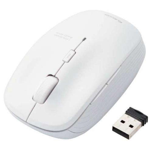 エレコム ELECOM 抗菌 ワイヤレスBlueLED マウス ホワイト M-BL21DBKWH