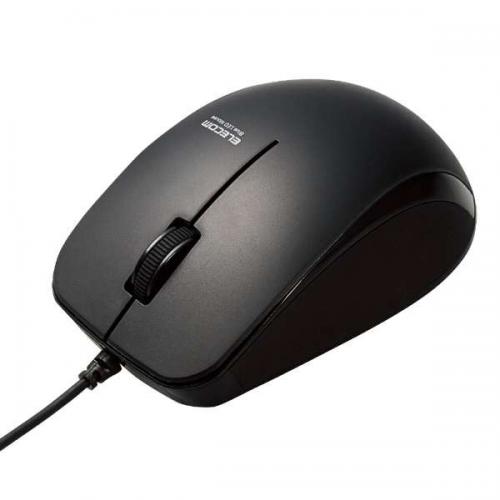 エレコム ELECOM 抗菌 有線 BlueLEDマウス ブラック M-BL27UBKBK