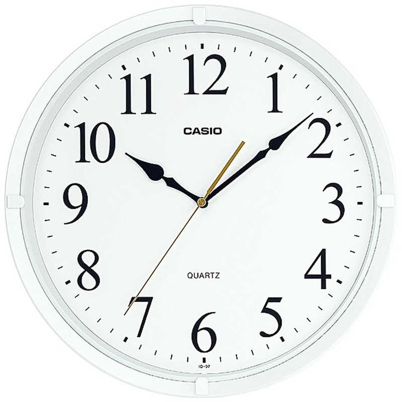 カシオ 掛時計 CASIOCLOCK ホワイト IQ-97-7JF