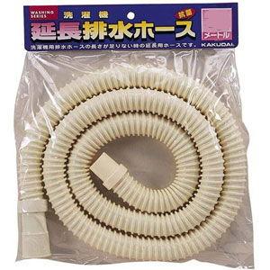 カクダイ 洗濯機排水ホース(3m) ホワイト LS4361-3
