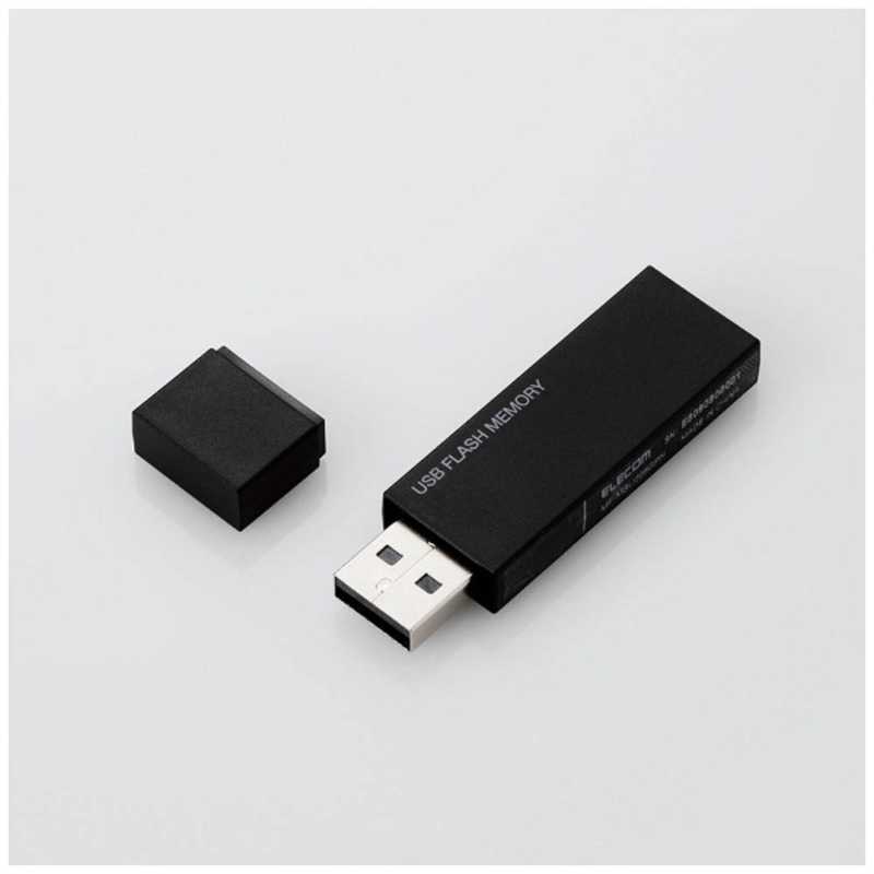 エレコム ELECOM キャップ式USBメモリ(32GB) ブラック MF-MSU2B32GBK