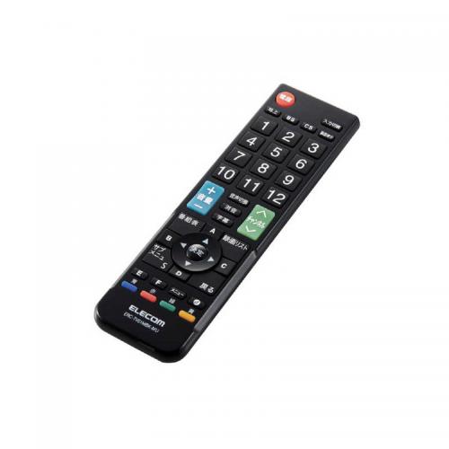 エレコム ELECOM 12メーカー対応 マルチテレビリモコン ERC-TV01MBK-MU
