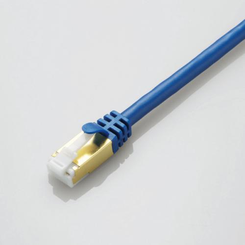 エレコム ELECOM LANケーブル CAT7準拠 爪折れ防止 1m メタリックブルー LD-TWST/BM10