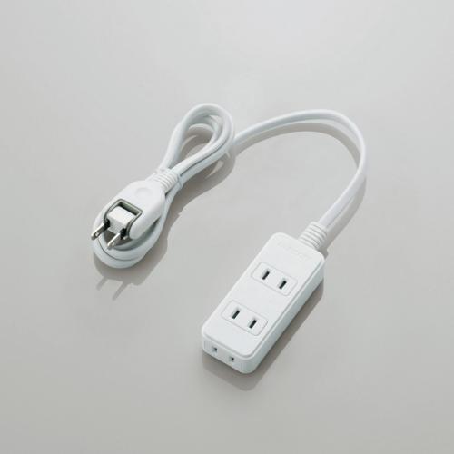 エレコム ELECOM スイングプラグタップ 雷ガード 3個口 1m ホワイト T-KS02-2310WH