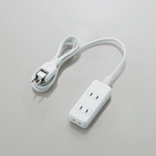 エレコム ELECOM シャッタータップ 雷ガード 3個口 1m ホワイト T-KST02-22310WH